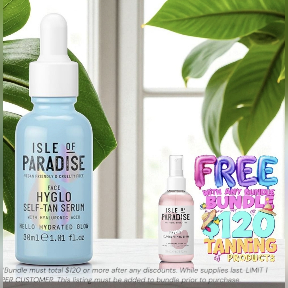 Isle of Paradise HyGlo Plumping Self-Tan Serum For Face - Blue